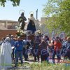 Procesion y bendicion de los campos durante las Fiestas de San Isidro Labrador 2018 en Llanos del Caudillo